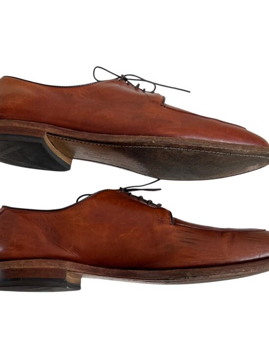 Allen Edmonds dress shoes Delray brown leather lace up mens 10 D oxfords